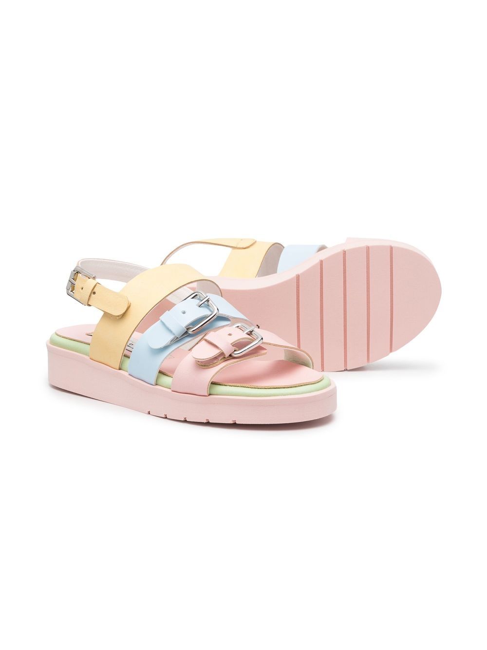 Stella McCartney Kids Sandalen met colourblocking - Roze