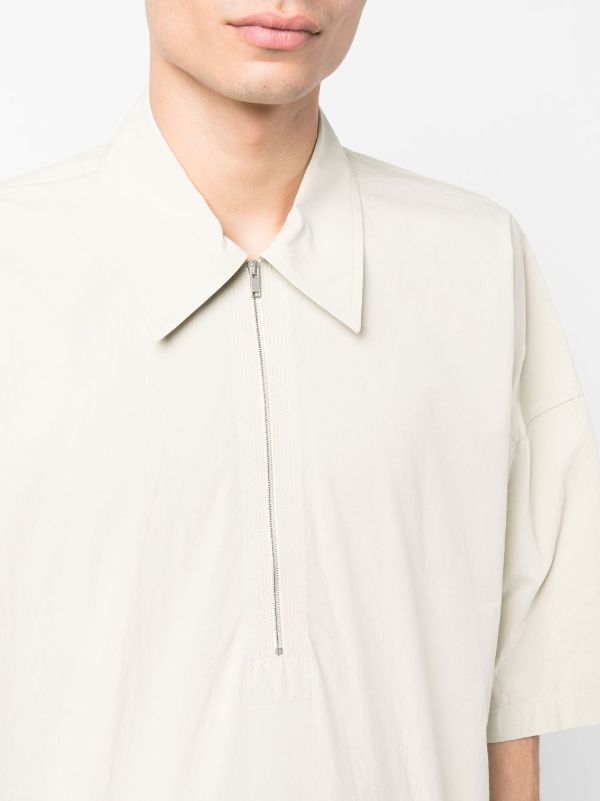 Jil Sander half-zip short-sleeve Shirt - Farfetch