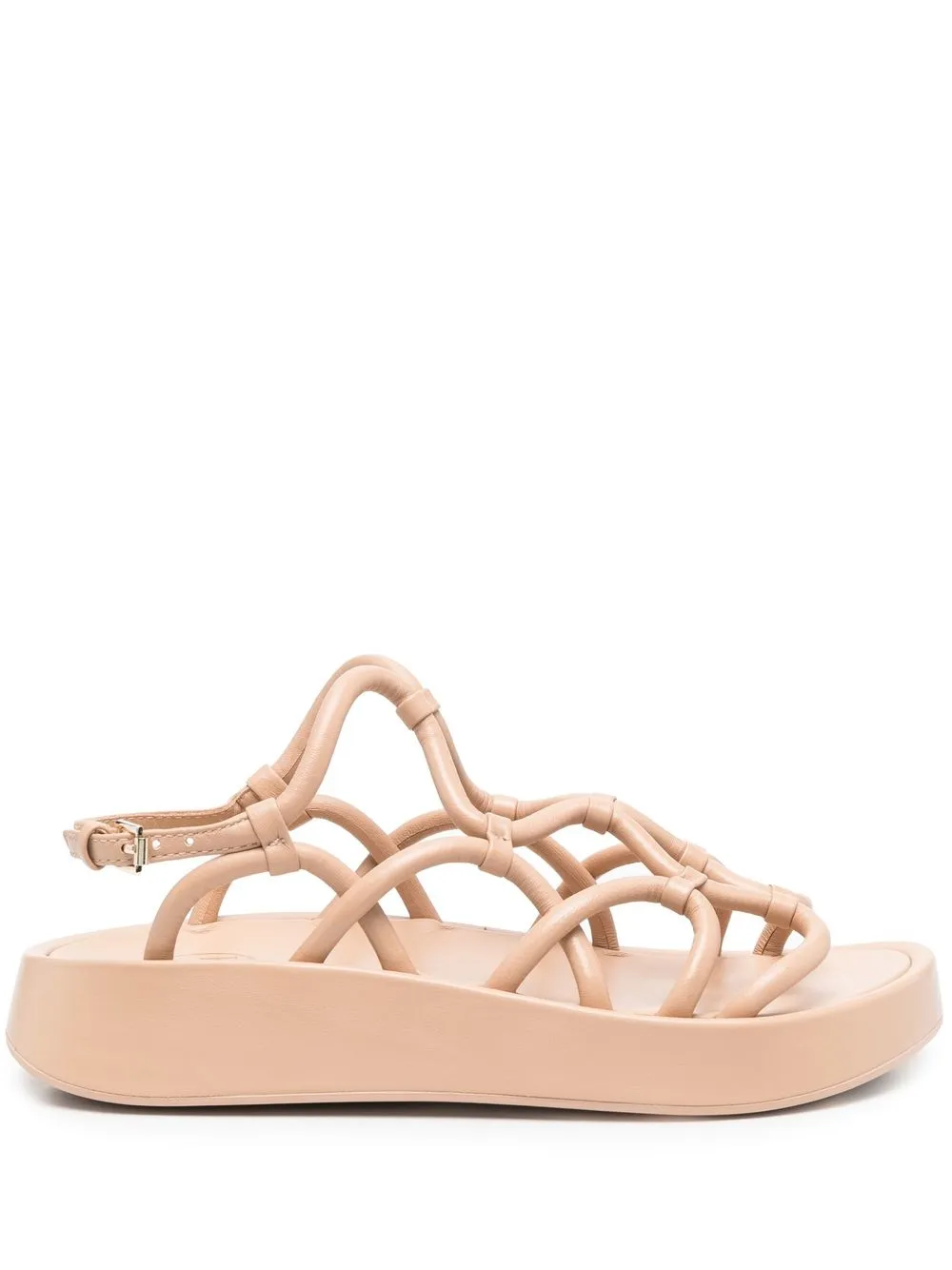 

Ash 35mm open-toe leather sandals - Neutrals