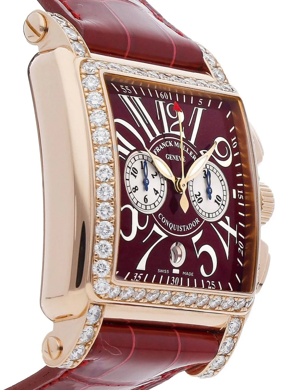 Pre-owned Franck Muller  Conquistador Cortez 40mm In Red