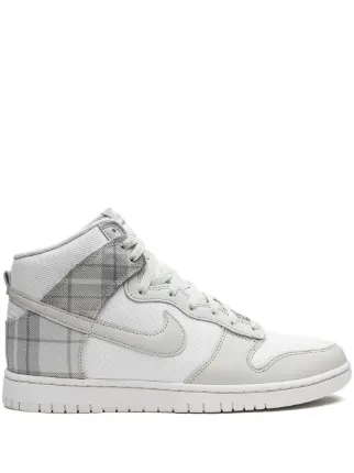 Nike Tênis Dunk High Xadrez | Cinza | FARFETCH BR