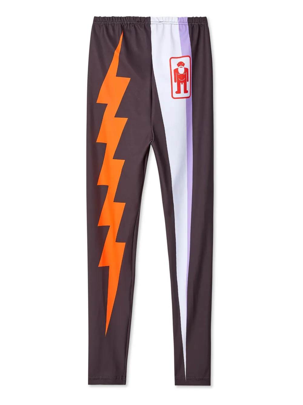 Walter Van Beirendonck Legging met print Bruin