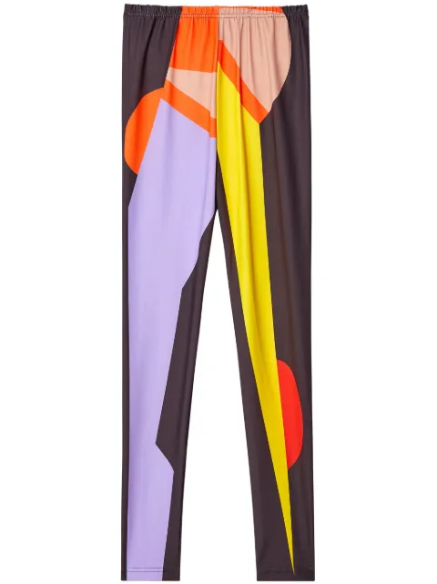 Walter Van Beirendonck graphic-print tapered-leg leggings