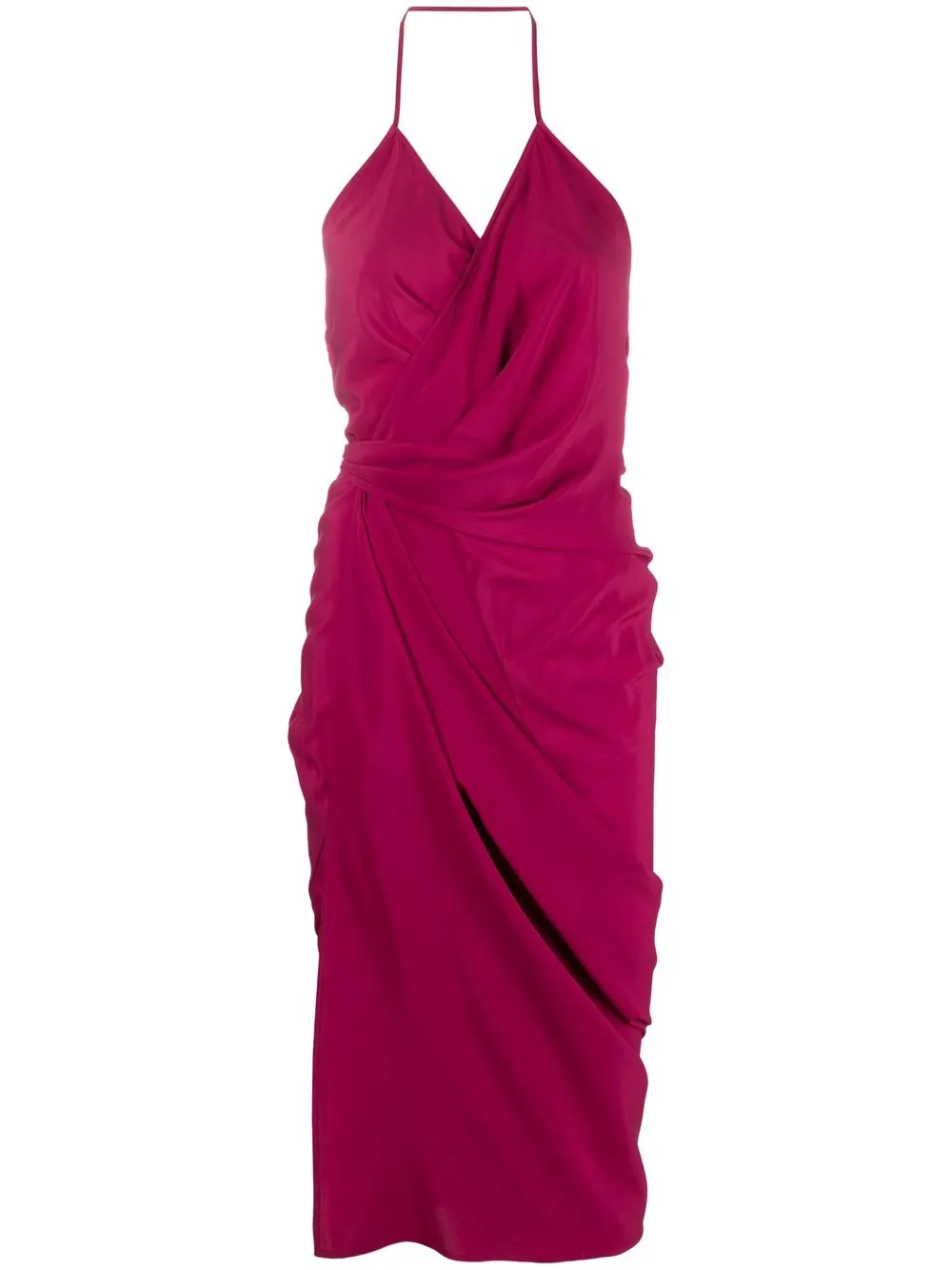 

Rick Owens Laura draped midi dress - Pink