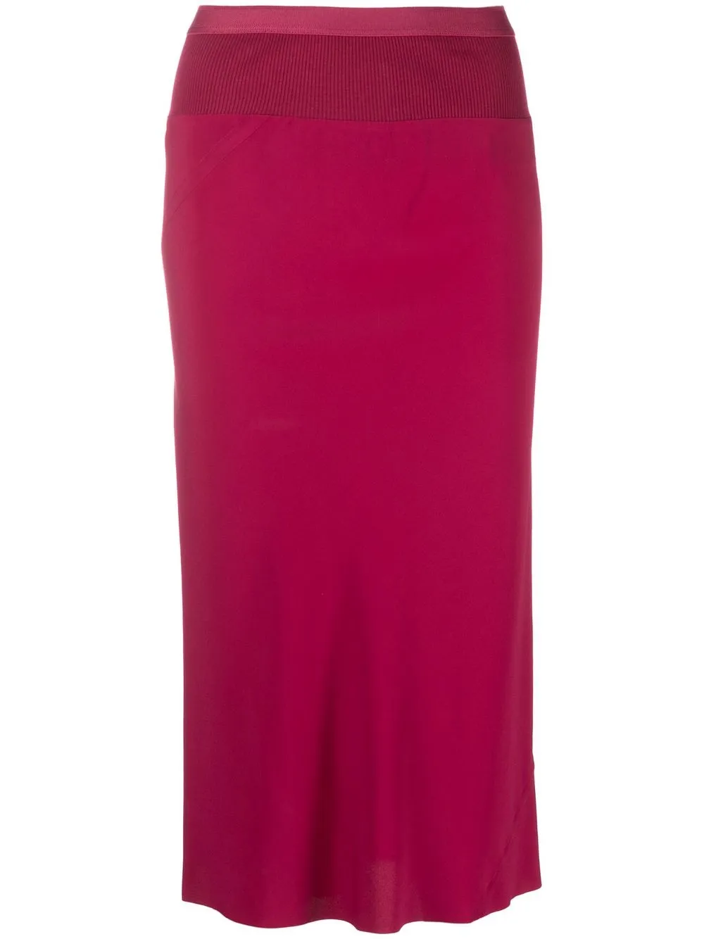 

Rick Owens bias-cut midi skirt - Pink