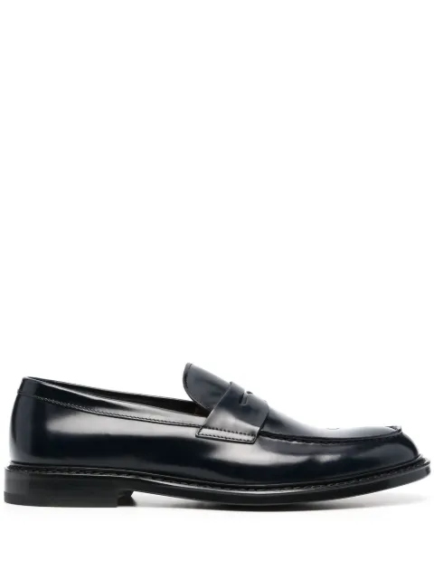 Doucal's almond-toe leather loafers