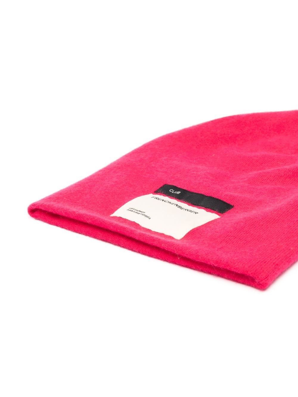Shop Frenckenberger Logo-patch Detail Beanie In Pink