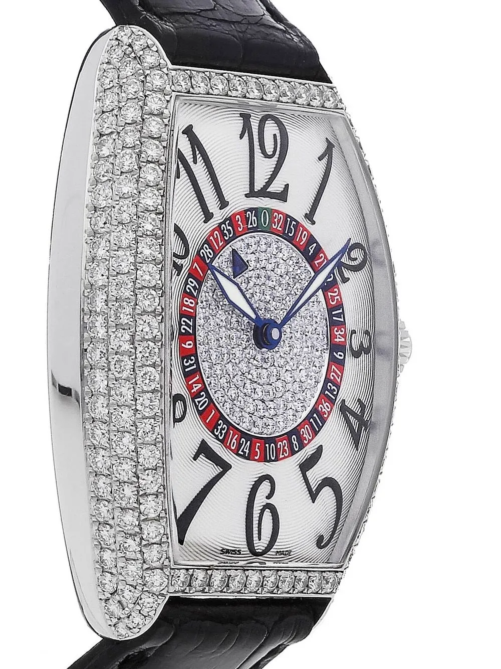 Pre-owned Franck Muller  Cintree Curvex Vegas 39mm In Silver