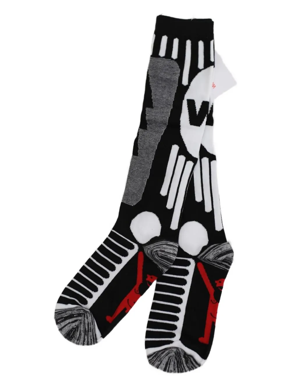 Walter Van Beirendonck Panelled Socks In Black