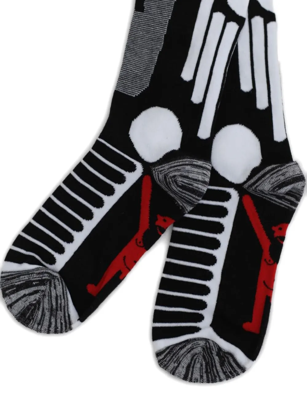 Walter Van Beirendonck Panelled Socks In Black