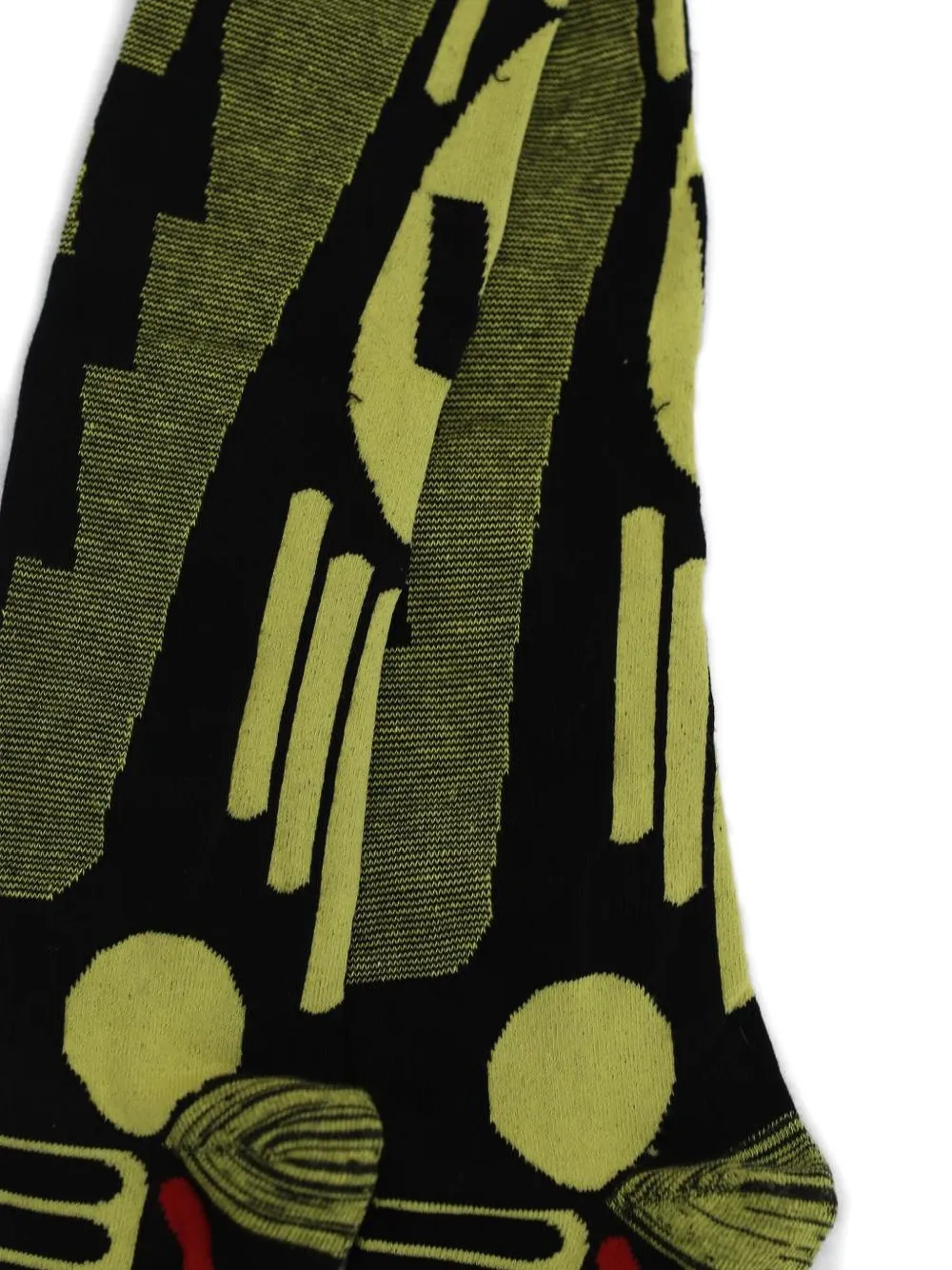 Walter Van Beirendonck Panelled Socks In Green