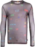 Walter Van Beirendonck Wirwar long-sleeved T-shirt - Purple