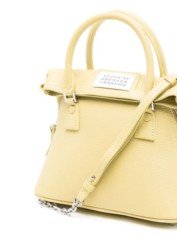 Maison Margiela Micro 5AC Classique top-handle Bag | Yellow | FARFETCH