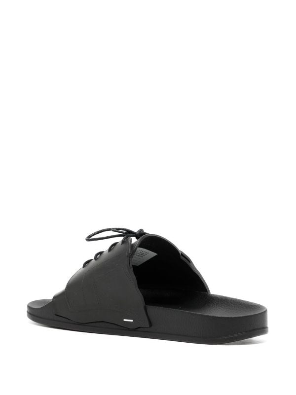 Maison Margiela lace up Pool Slides Farfetch