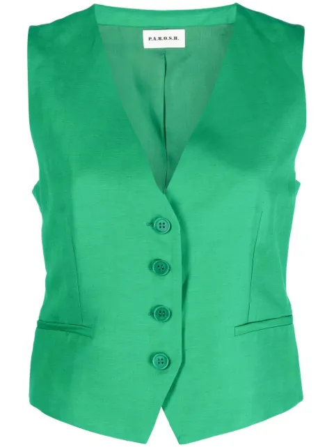 P.A.R.O.S.H. V-neck waistcoat