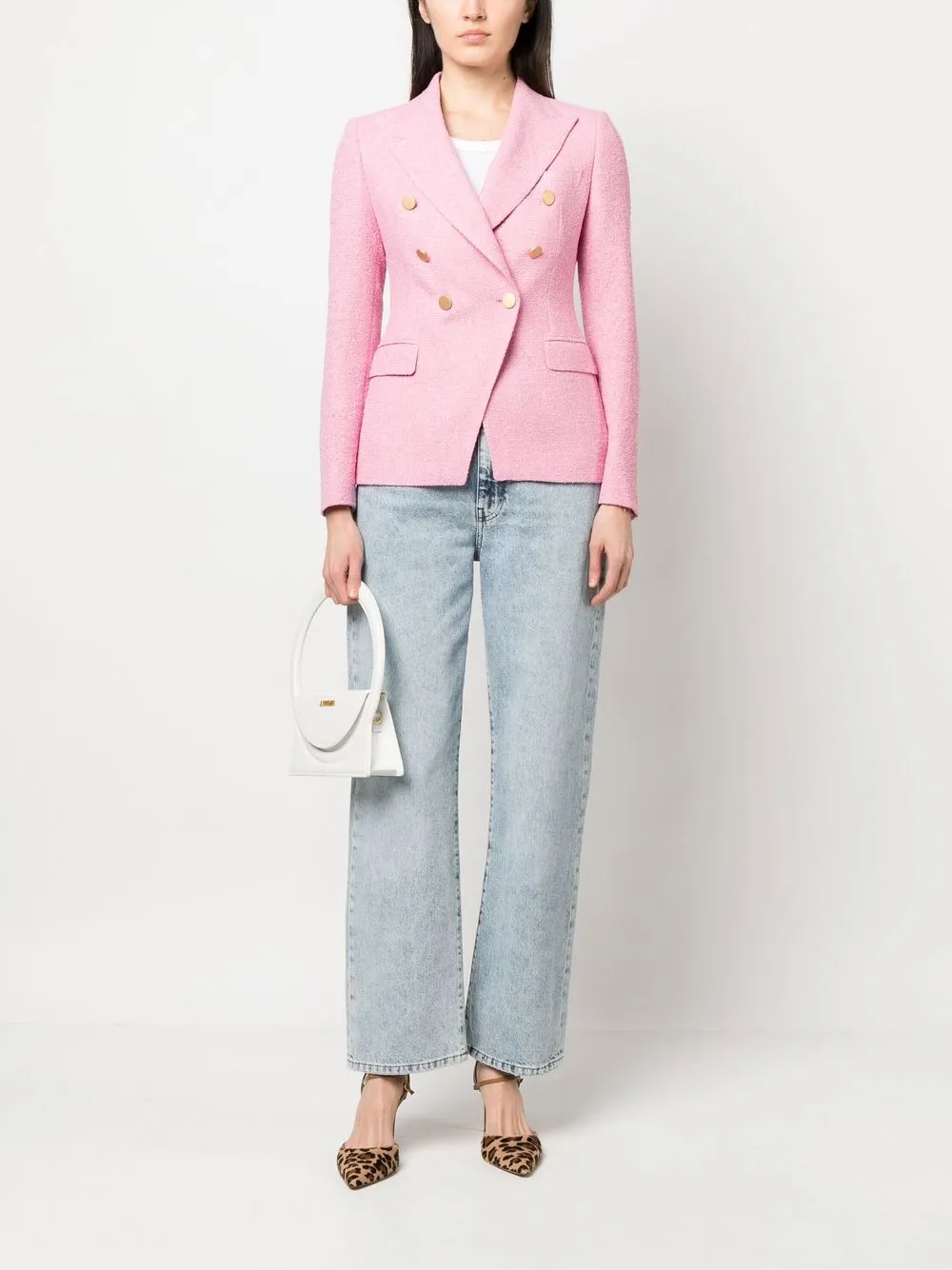 Tagliatore Blazer met dubbele rij knopen - Roze