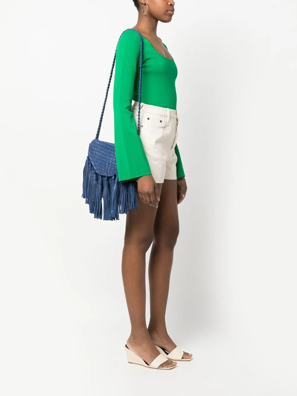 P.A.R.O.S.H. Geweven crossbodytas - Blauw