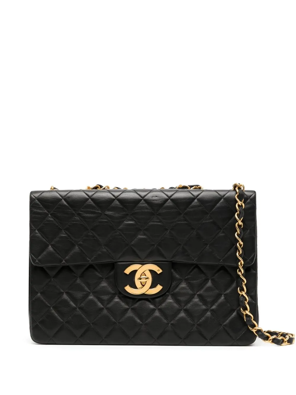 

CHANEL Pre-Owned 1992-1994 jumbo diamond-quilted shoulder bag - Black
