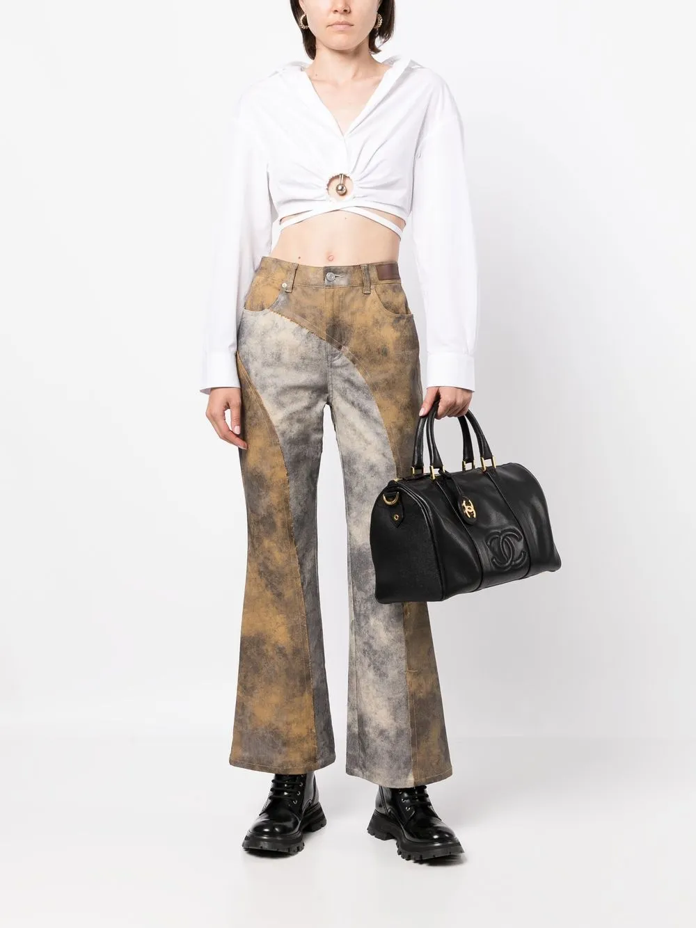 CHANEL Pre-Owned 1997-1998 Boston handtas - Zwart