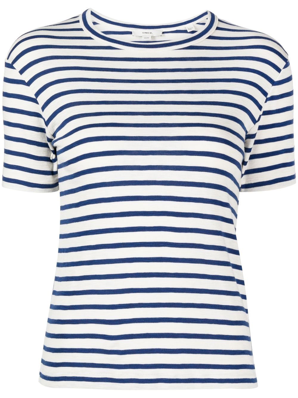 

Vince striped short-sleeved T-shirt - Blue