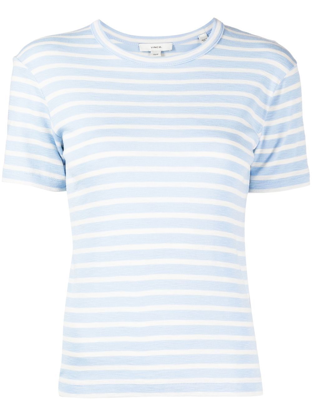 

Vince striped short-sleeved T-shirt - Blue