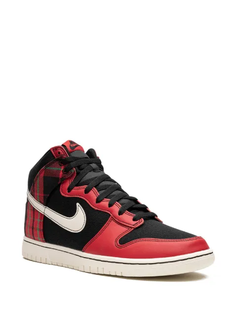 Nike Dunk High "Plaid - Black/Red" sneakers DV0826 - 1