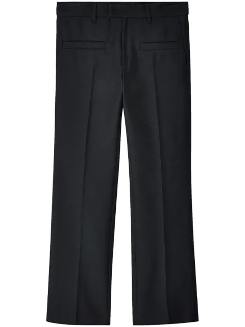 Courrèges Poches pressed-crease twill trousers