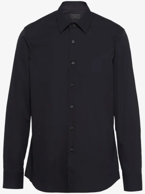 Prada long-sleeved poplin shirt