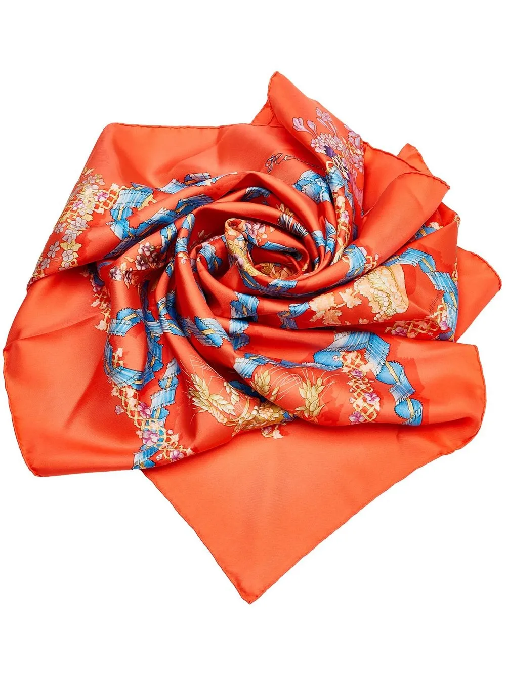 

Hermès pre-owned Le Sacre du Printemps silk scarf - Orange