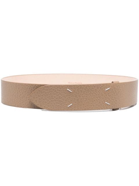 Maison Margiela grained four-stitch belt