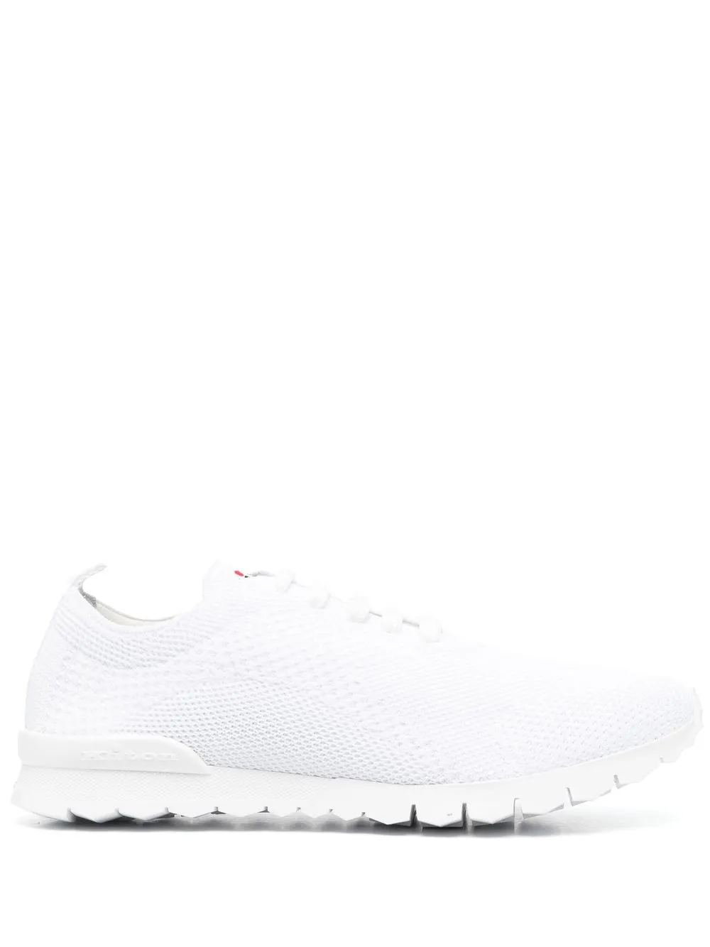 

Kiton logo-embroidered knitted sneakers - White