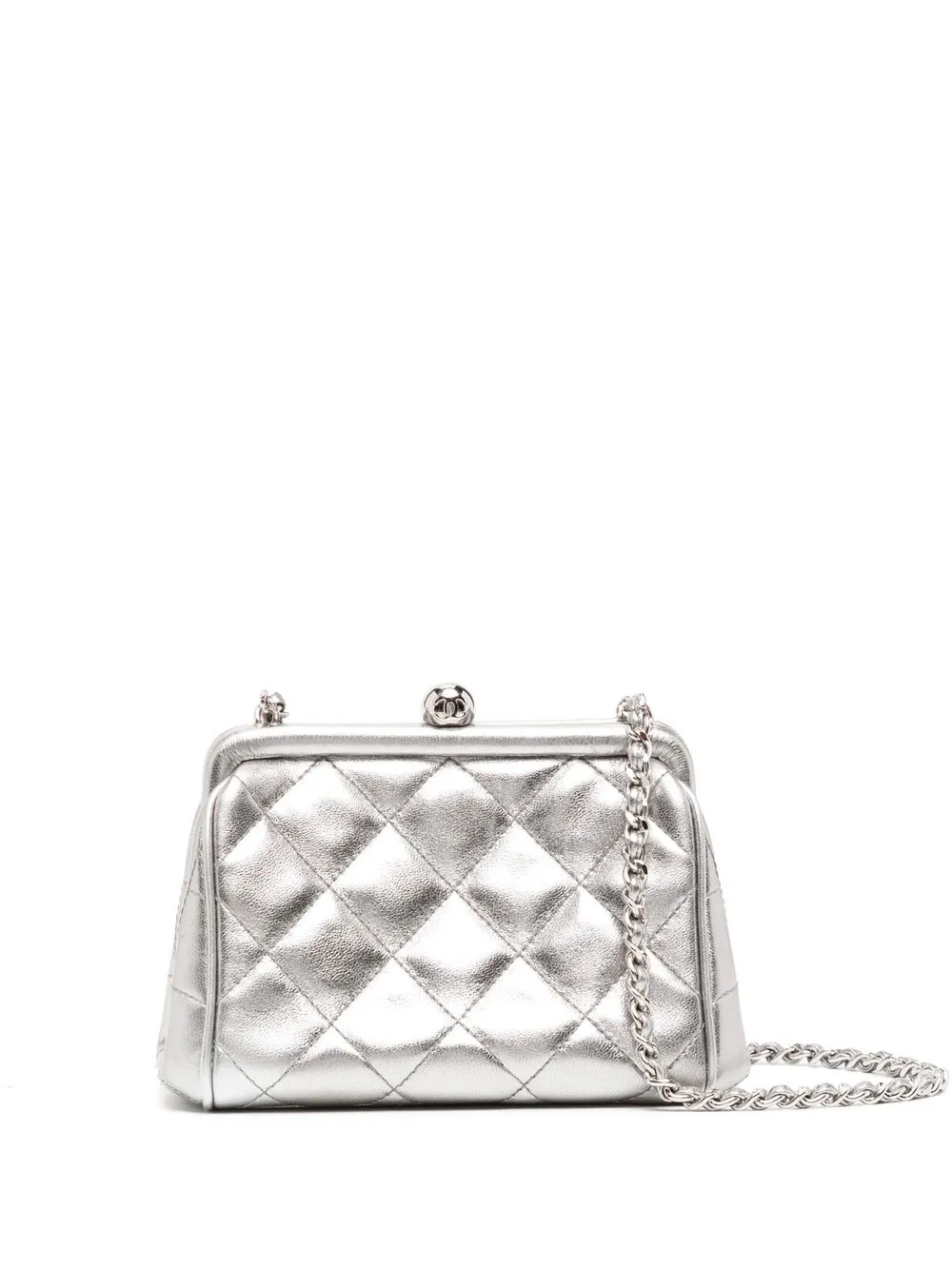 

CHANEL Pre-Owned 1997-1998 diamond-quilted shoulder bag - Silver