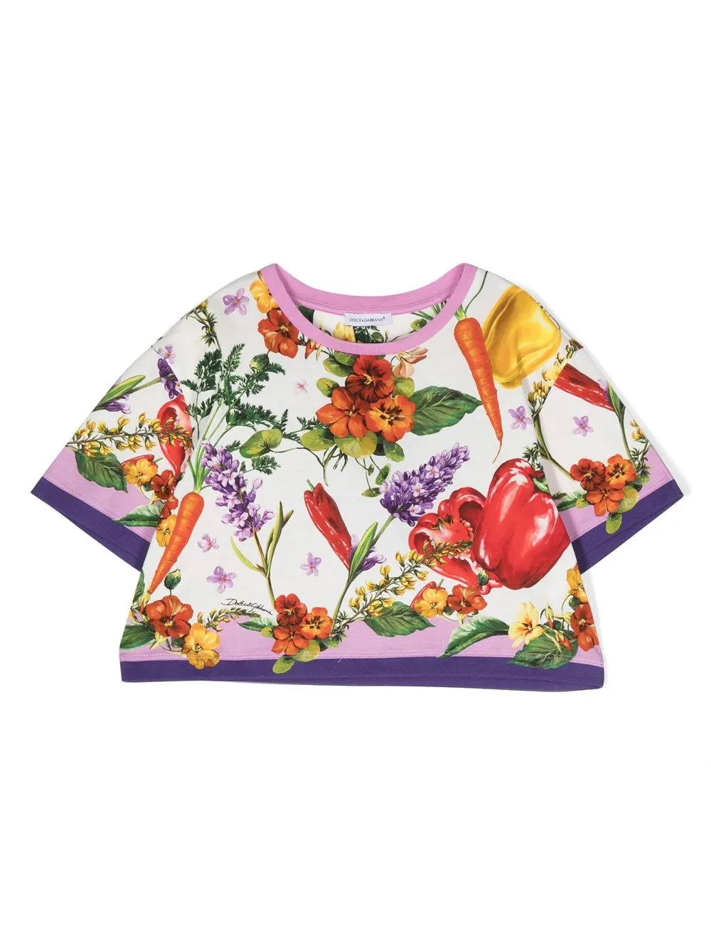 

Dolce & Gabbana Kids nature-print T-shirt - White