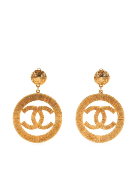 CHANEL Pre-Owned 1993 CC dangle earrings