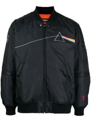 Chamarras bomber para hombre, piel, universitaria