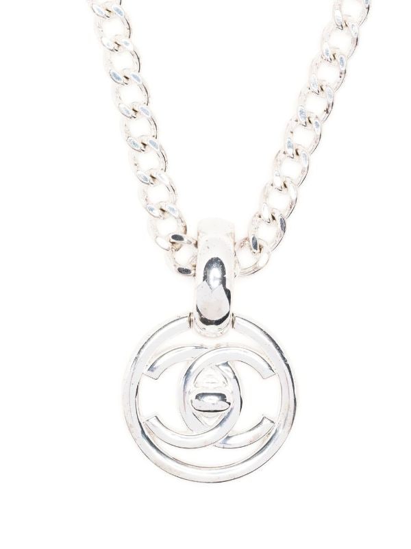 CHANEL Pre-Owned 1997 CC Turn-Lock Pendant Necklace - Farfetch