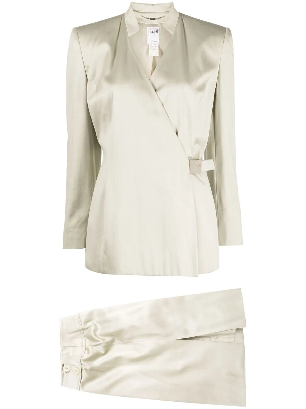 

Céline Pre-Owned 1990-2000s pre-owned two-piece skirt suit - Neutrals