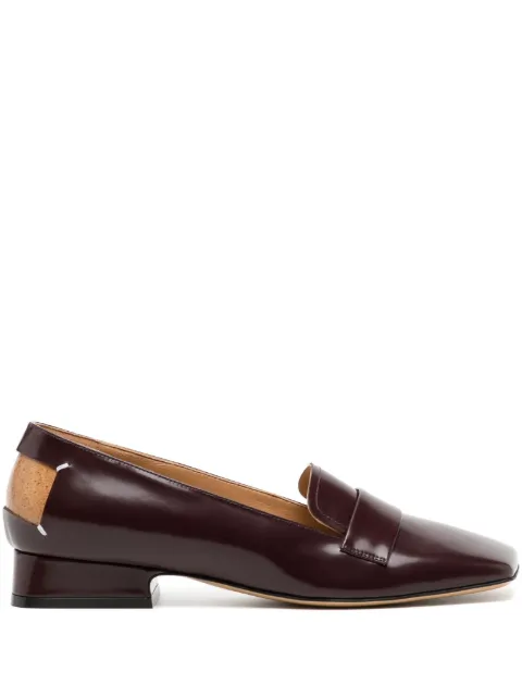 Maison Margiela square-toe leather moccasin loafers