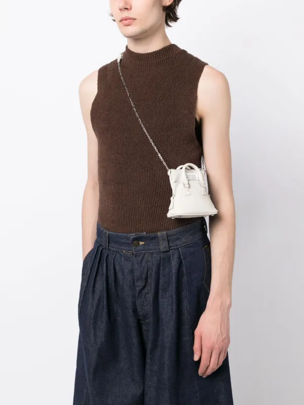 5Ac Classic Mini Bag - Maison Margiela - Greige - Leather