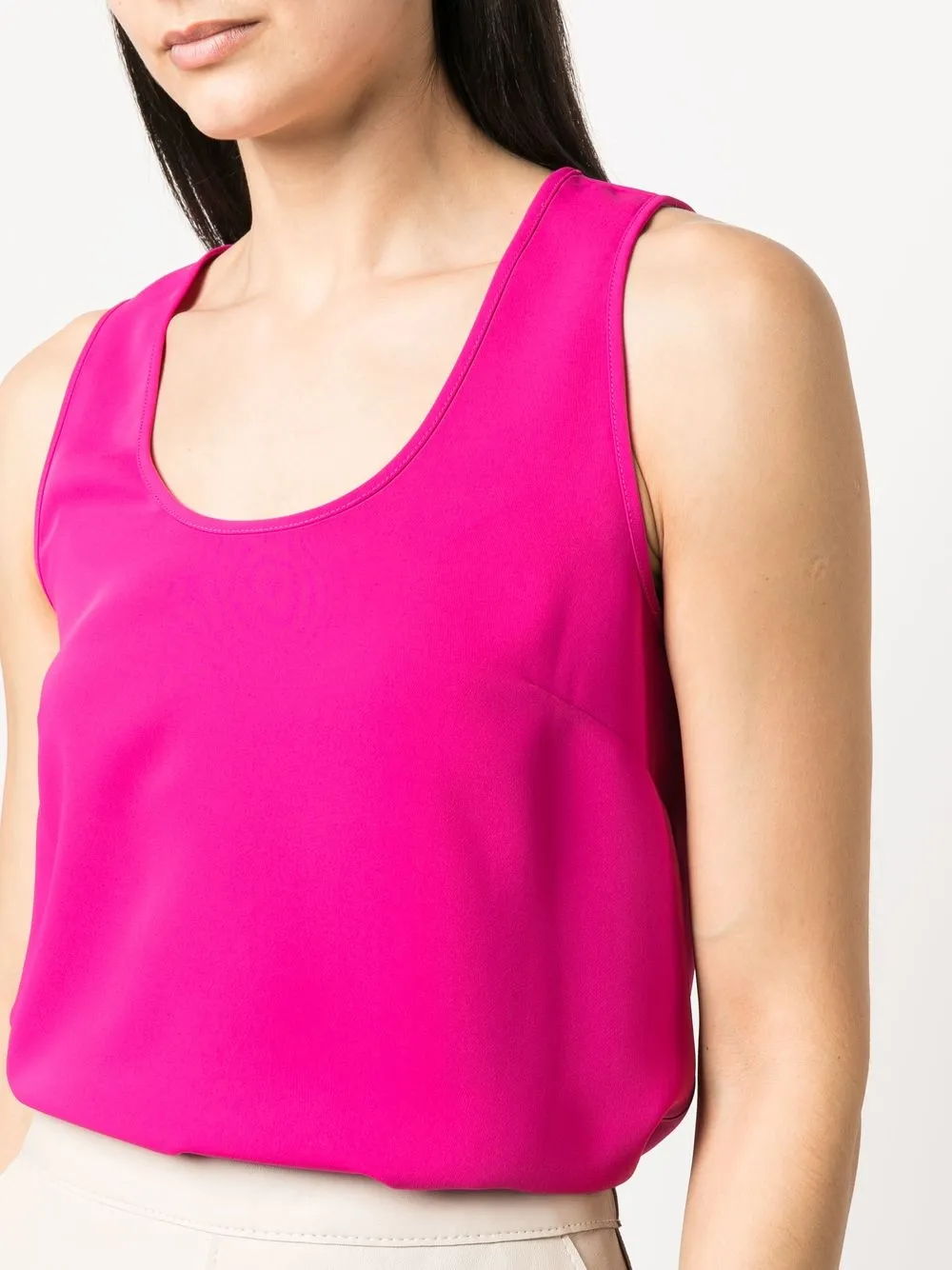P.A.R.O.S.H. Scoop Neck Sleeveless Top Farfetch