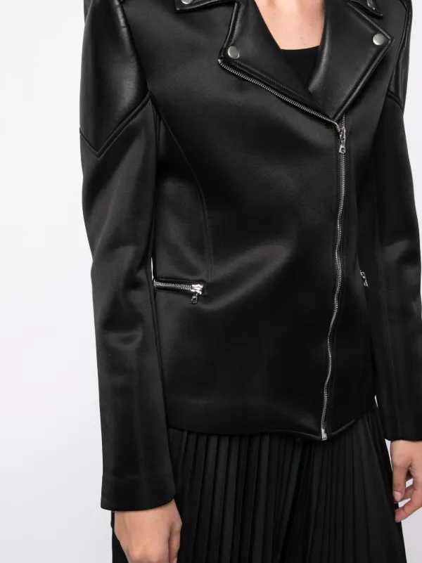 ROMEO HUNTE zip-up Leather Jacket Black FARFETCH PH
