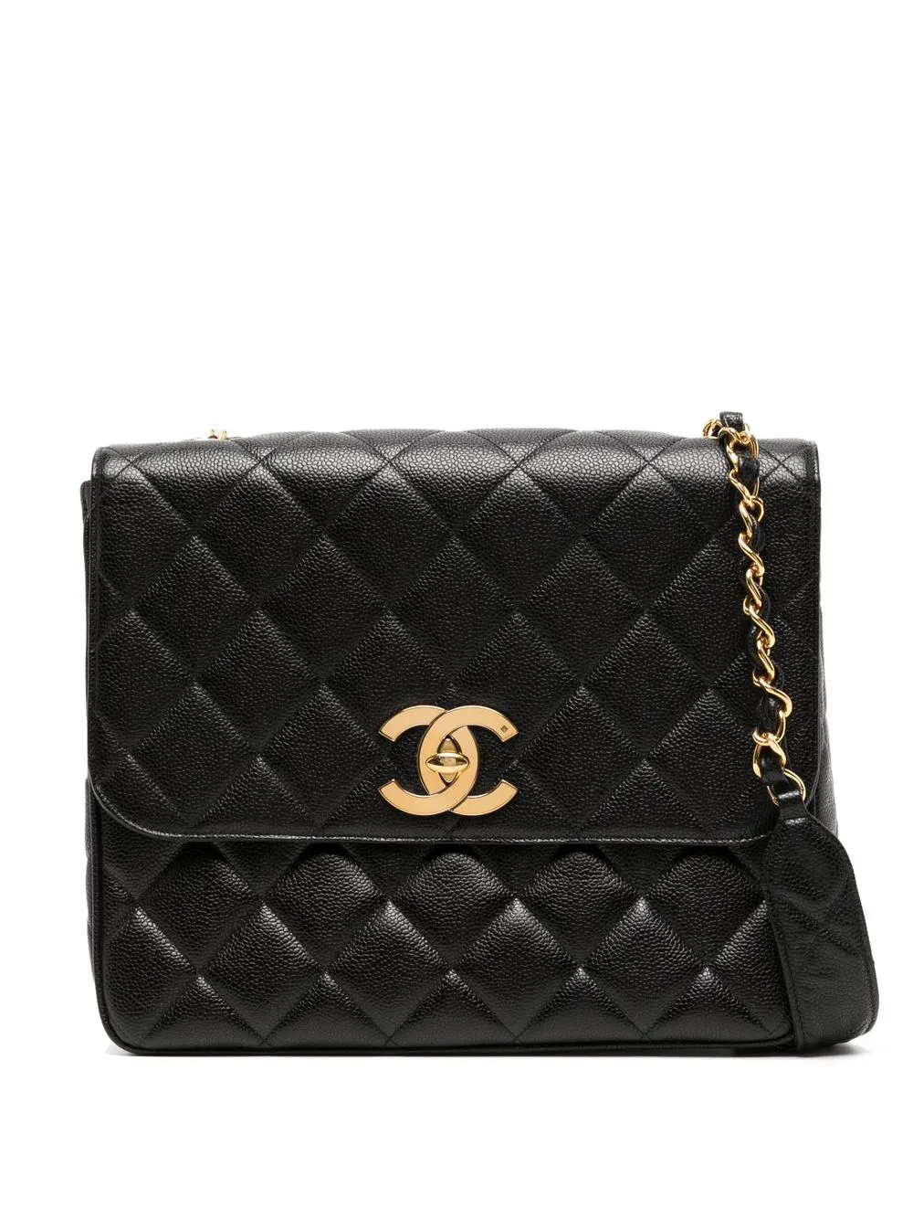 

CHANEL Pre-Owned 1992-1994 diamond-quilted shoulder bag - Black