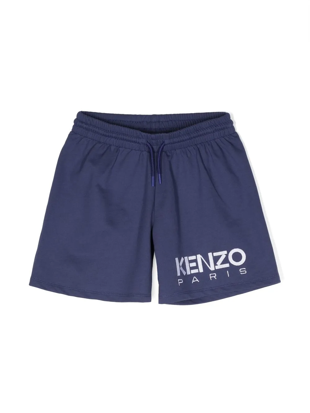 

Kenzo Kids logo-print detail shorts - Blue