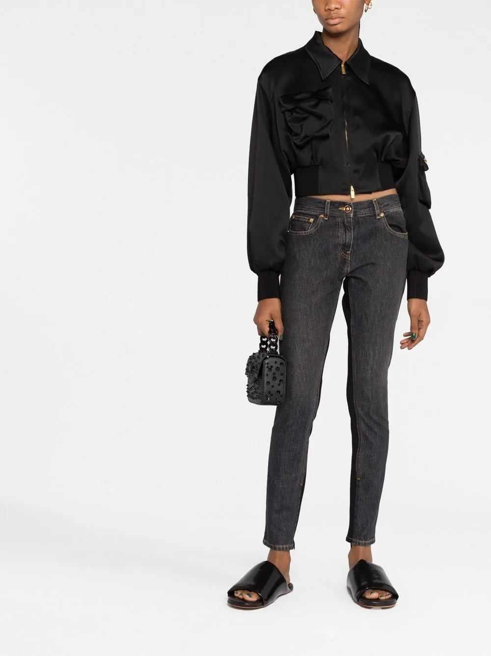 Versace Medusa Skinny jeans - Grijs