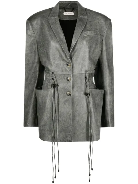 The Mannei single-breasted button-fastening blazer