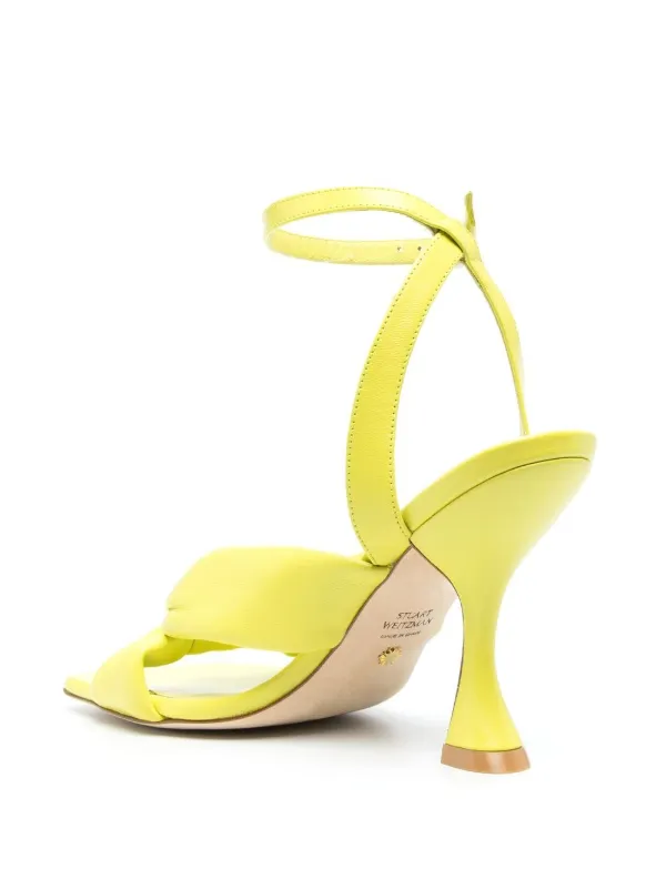Stuart Weitzman Playa Ankle Strap 100 Sandals Green FARFETCH IN