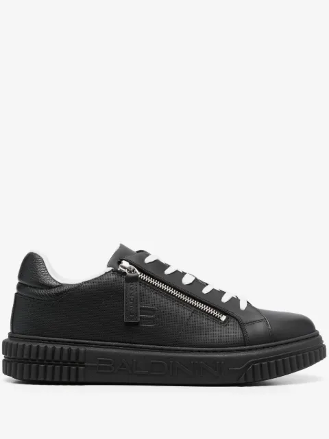 Baldinini logo-embossed low-top leather sneakers