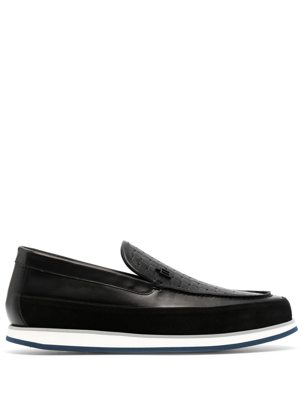 smooth grain leather loafers