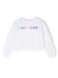 Chiara Ferragni Kids embellished crew-neck sweatshirt - White