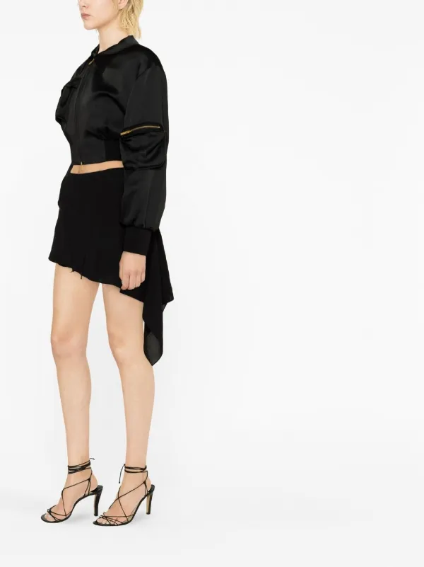MUGLER ミニスカート Mugler ドレープ ミニスカート | ブラック | FARFETCH JP